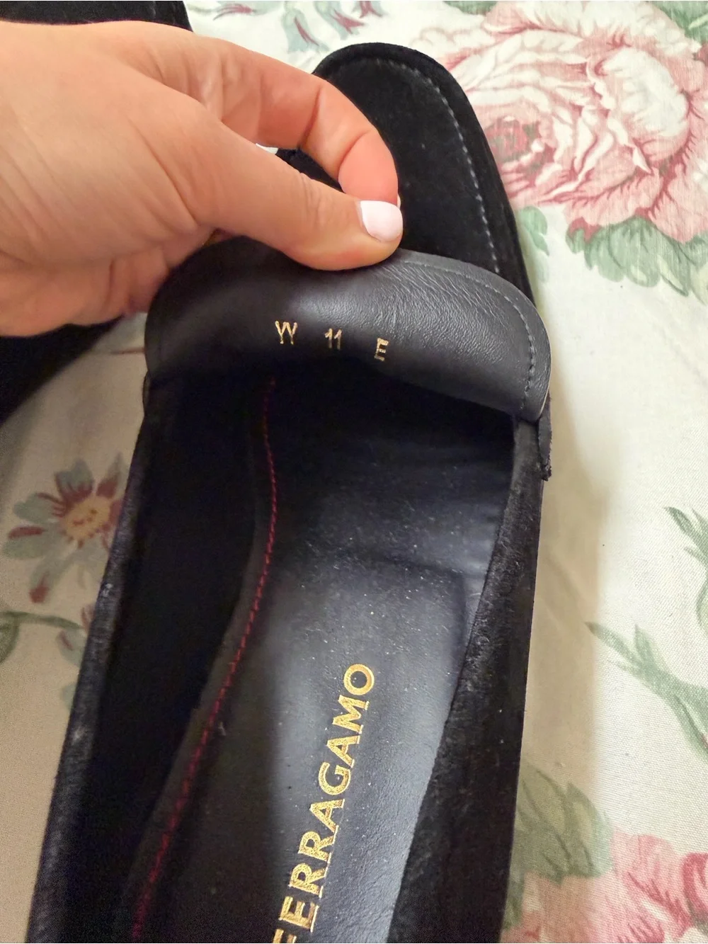 Salvatore Ferragamo Men's Black Suede Loafers Size 11